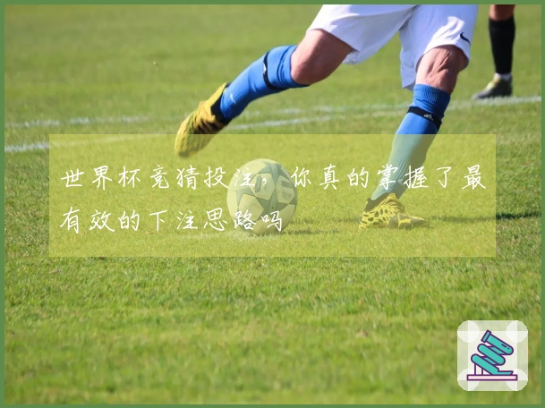 世界杯竞猜投注，你真的掌握了最有效的下注思路吗
