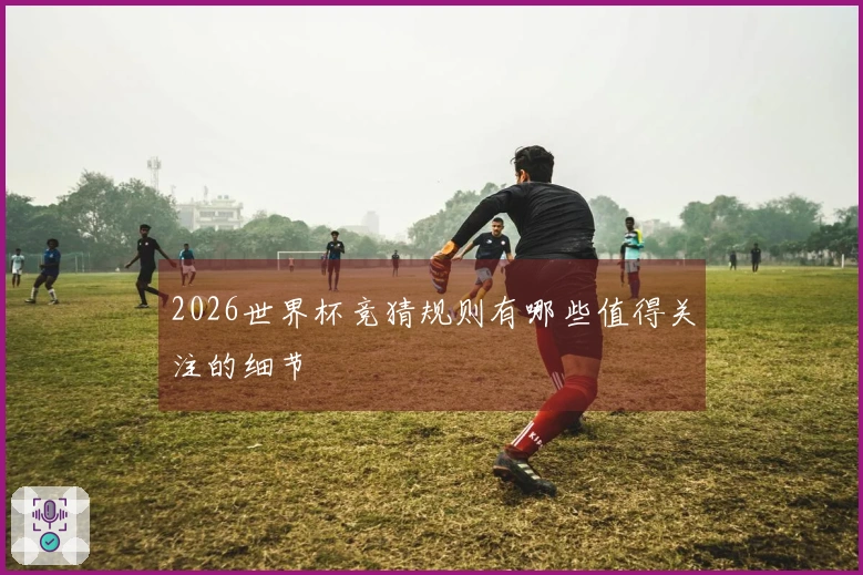 2026世界杯竞猜规则有哪些值得关注的细节