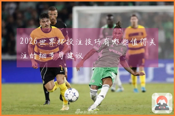 2026世界杯投注技巧有哪些值得关注的细节与建议